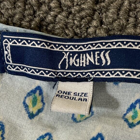 Highness Shirt Womens One Size Regular Short Sleeve Open Front Hippie Boho - Picture 3 of 9